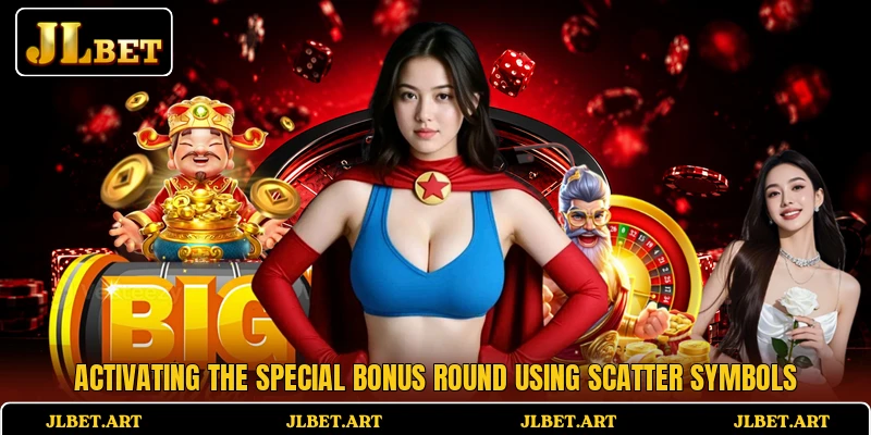 Activating the special bonus round using scatter symbols
