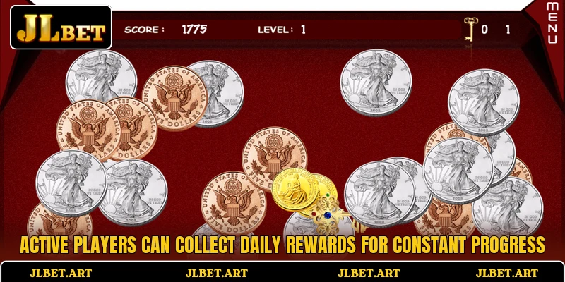 Active players can collect daily rewards for constant progress