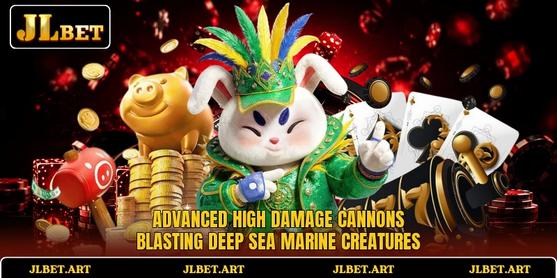 Advanced high damage cannons blasting deep sea marine creatures Advanced high damage cannons blasting deep sea marine creatures