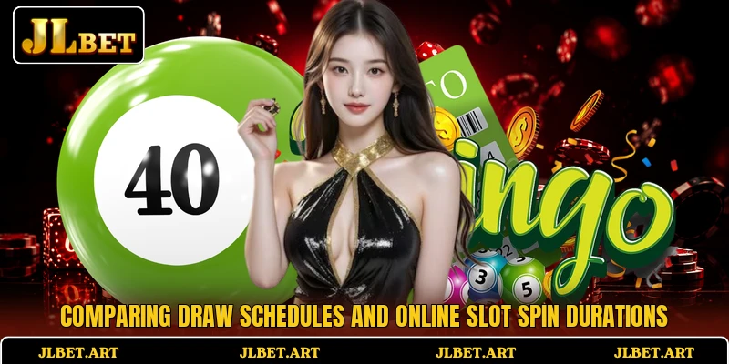 Comparing draw schedules and online slot spin durations