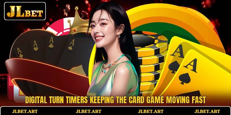 Digital turn timers keeping the card game moving fast