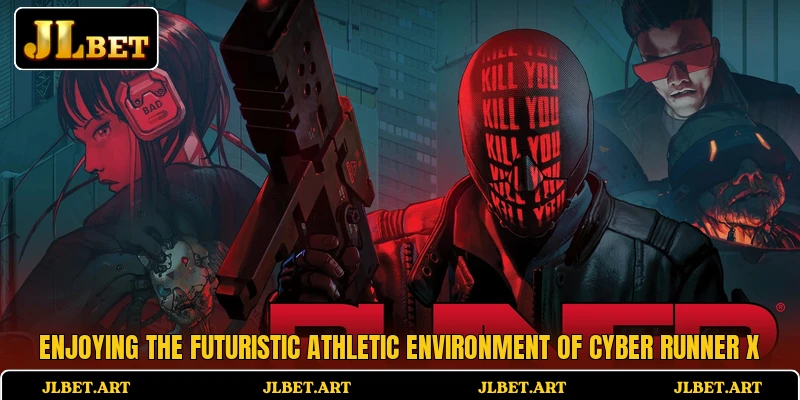 Enjoying the futuristic athletic environment of Cyber Runner X