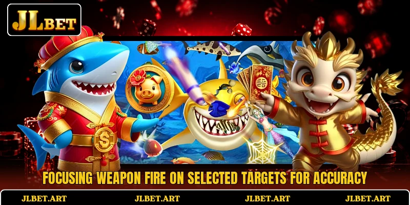 Focusing weapon fire on selected targets for accuracy