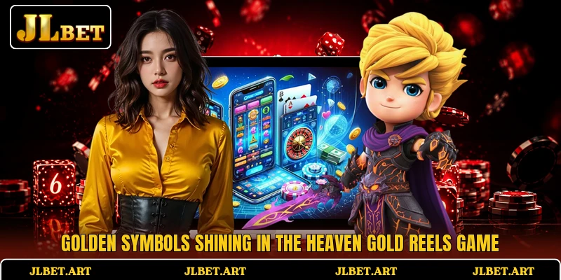 Golden symbols shining in the Heaven Gold Reels game