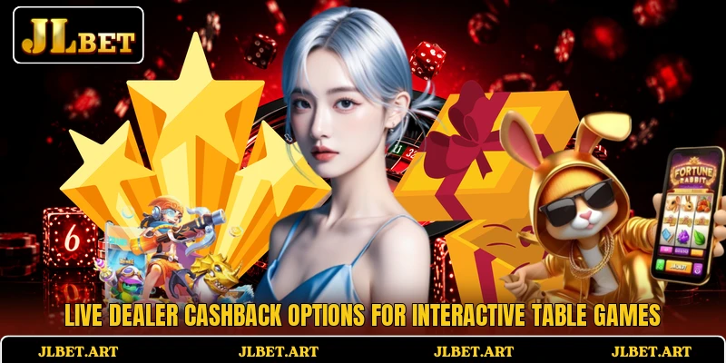 Live dealer cashback options for interactive table games