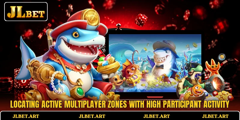 Locating active multiplayer zones with high participant activity