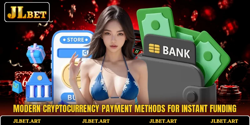 Modern cryptocurrency payment methods for instant funding