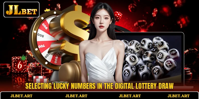 Selecting lucky numbers in the digital lottery draw