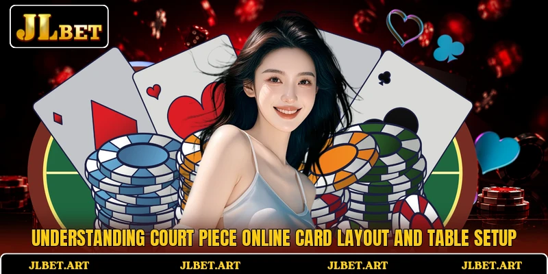 Understanding Court Piece Online card layout and table setup